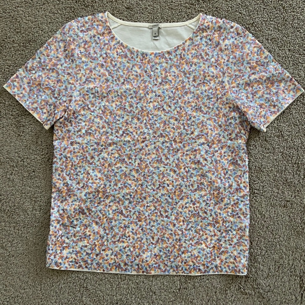 J. Crew sequin top
